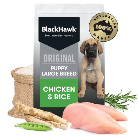 Buy Black Hawk Dry Dog Food Large Breed Puppy Chicken And Rice Online