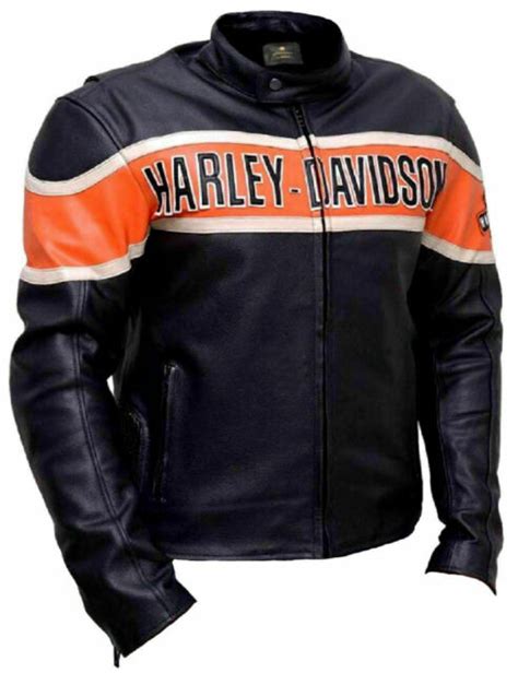 Men S Classic Black Leather Harley Davidson Victory Lane Motorcycle
