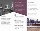 New York City Manhattan Travel Guide - Trifold Brochure Template | Visme