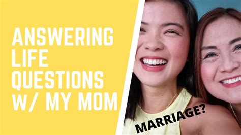 Mom Does My Make Up While We Answer Life Questions Jess Lagman Youtube