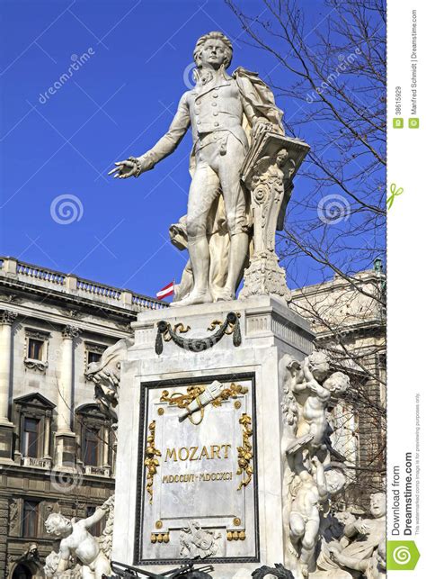 Statue Of Wolfgang Amadeus Mozart Stock Image Image Of