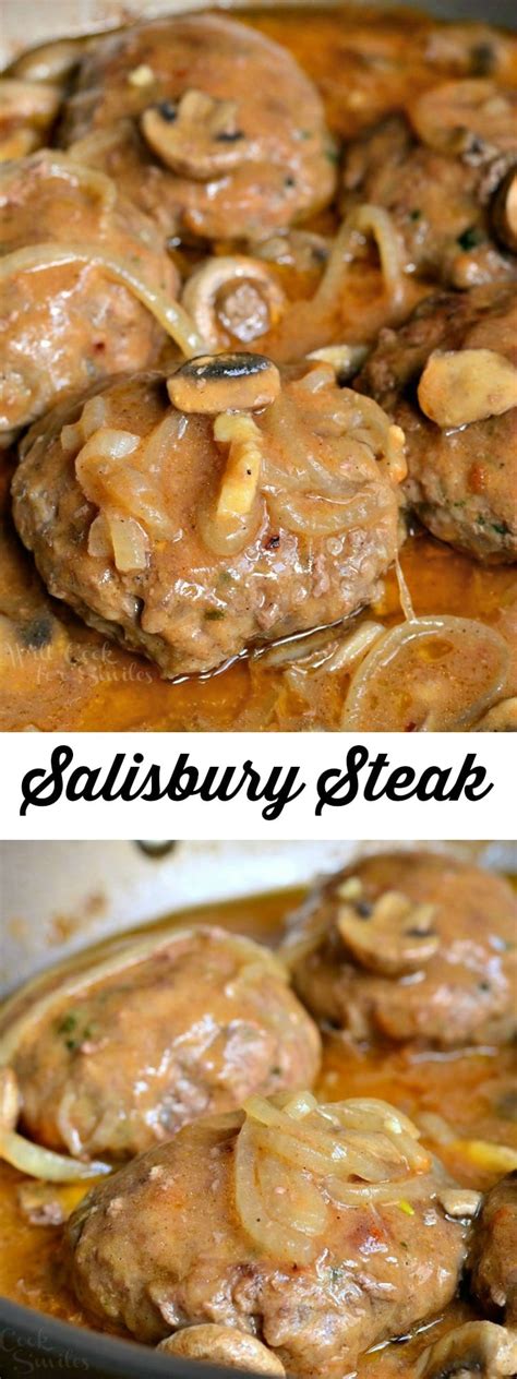 I always make enough extra sauce to serve over potatoes. Mushroom and Onion Salisbury Steak - Will Cook For Smiles