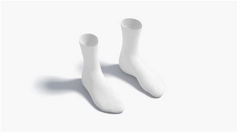 Artstation White Long Socks Fabric Sox Pair Resources