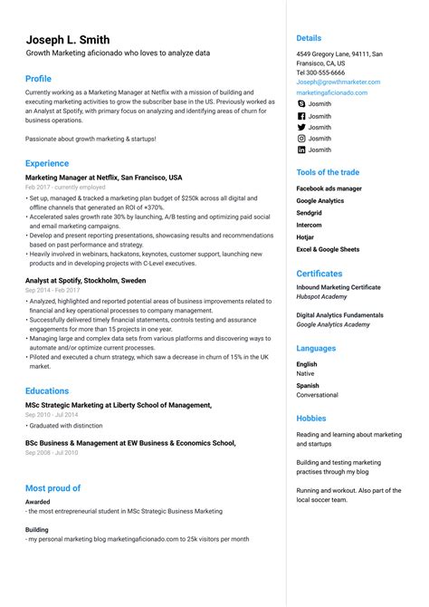 Marketing Manager Resume Example & Guide [2022] (2022)