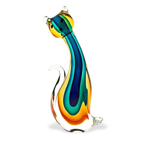 Murano Style Art Glass 11 Cat