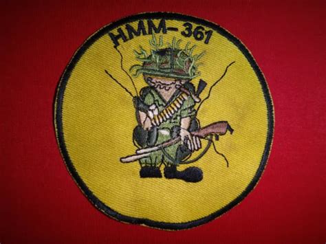 Vietnam War Patch Usmc Marines Medium Lift Helicopter Squadron Hmm 361