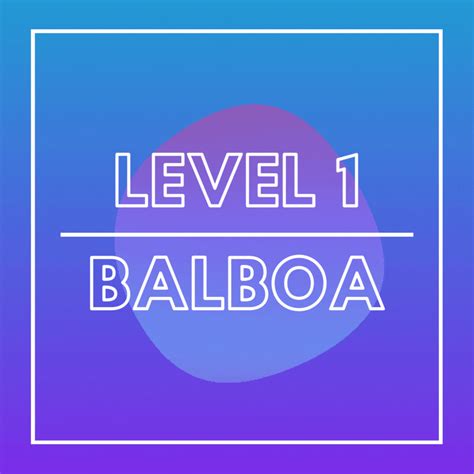 Level 1 Balboa Uptown Swing