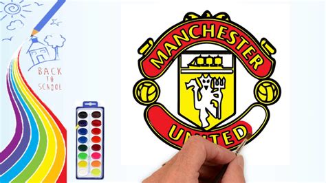 How To Draw Drawing The Manchester United Logo Coloring Pages For