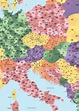 Digital Postcode Map Europe 1381 | The World of Maps.com