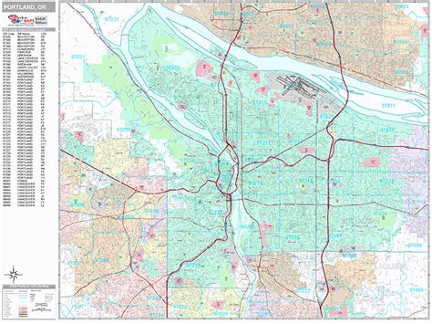 35 Portland Oregon Zip Code Map Maps Database Source