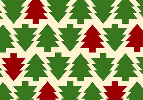 Wrapping paper with gift presents printable. Gift Wrap Paper Template with Christmas Trees | Free Printable Papercraft Templates