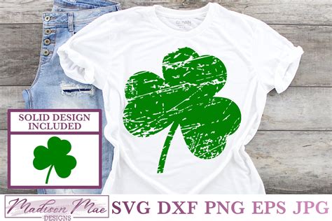 Distressed Shamrock St Patricks Day Svg 482570 Cut Files