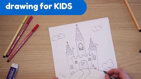 The program features a lot of interesting jobs for a child of preschool age. Drawing for kids easy: how to draw a castle step by step ...