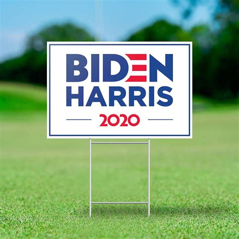 Biden Harris 2020 Yard Sign 12 X 18 Large Corrugated