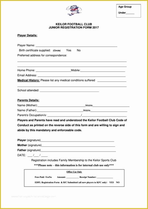 Free Basketball Registration Form Template Of 6 Sport Sign Up Sheet