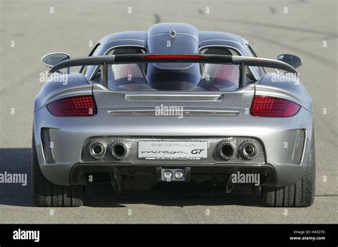 Gemballa Porsche Mirage Gt Silver Rear View Stock Photo Alamy