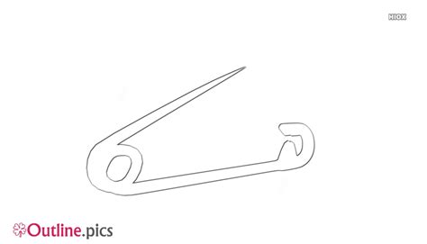 Safety Pin Outline Drawing Images Pictures