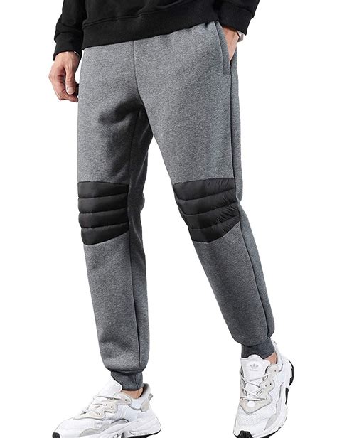 buy pehmea mens warm sherpa fleece lined sweatpants casual winter joggers active running pants