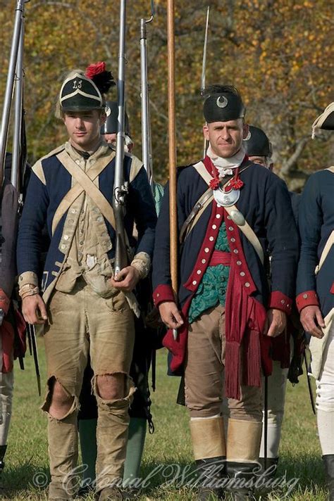 Battle Of Yorktown American Troops In Tattered Uniforms American