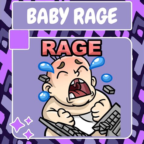 Animated Baby Rage Emote Twitch Emote Youtube Emote Discord Emote