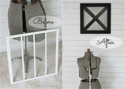 Air vent covers, register covers, decorative wall vents, vent covers, ceiling vent covers. Exciting news and a DIY decorative vent cover tutorial