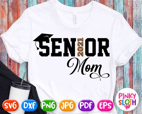 Senior Mom Svg Seniors Mom Shirt Svg File Graduation Etsy