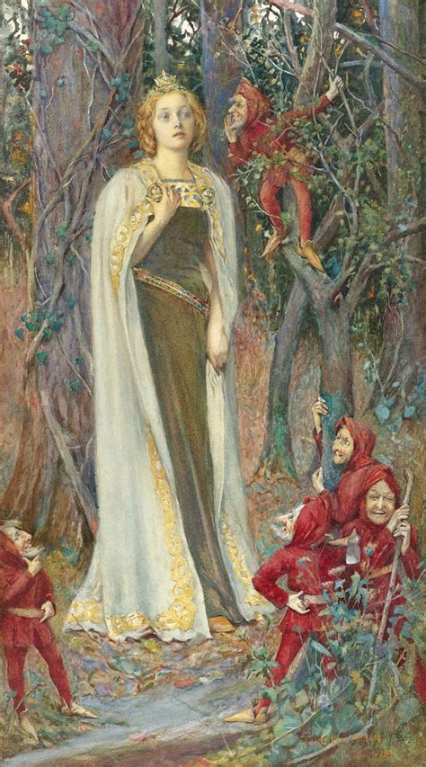 Henry Meynell Rheam British 1859 1920 Snow White Fairy Tales