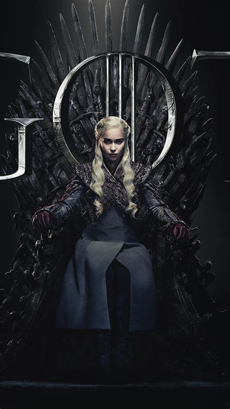 1080x1920 Daenerys Targaryen Game Of Thrones Season 8 Poster Iphone 7