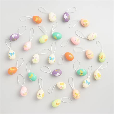 9 Pack Painted Easter Egg Ornaments Set Of 3 By World Market Easter