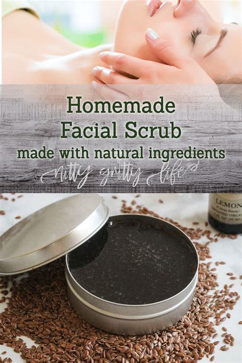 Homemade Facial Scrub With Eco Friendly Natural Ingredients