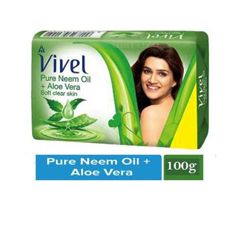 Vivel Pure Neem Oil Aloe Vera Soft Clear Skin Body Soap G