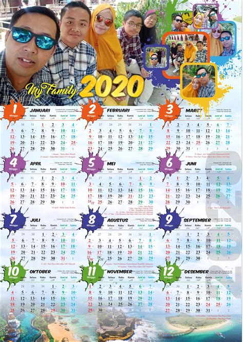 Desain Kalender Unik Desain Kalender Dinding 2020 For