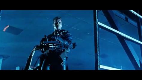 Terminator 2 Judgment Day 1991 Minigun Scene Youtube