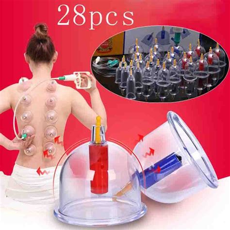 28 Set Suction Therapy Cupping Body Massager Chinese Cupping Set Cupping Therapy Set Glass