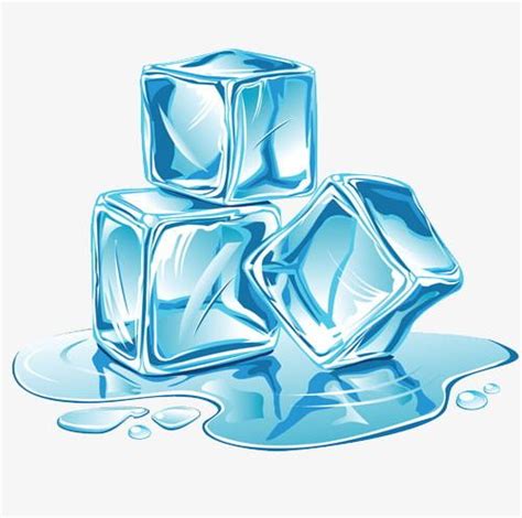 Ice And Meltwater Png Clipart Cartoon Freeze Hand Hand Painted