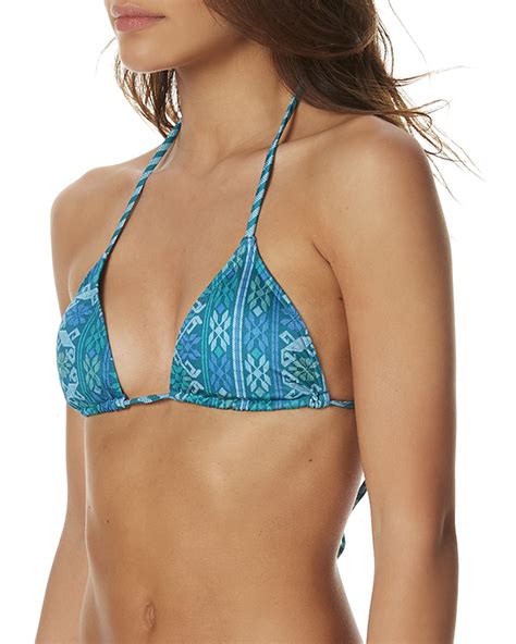 Tigerlily Mitla Tara Tri Separate Top Teal Surfstitch