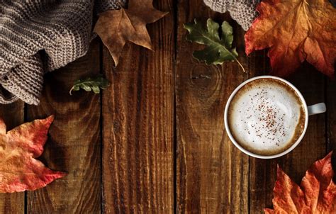 Autumn And Coffee Wallpapers Wallpaper Cave