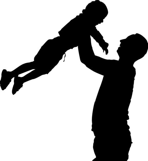 Father Son Silhouette Free Vector Graphic On Pixabay