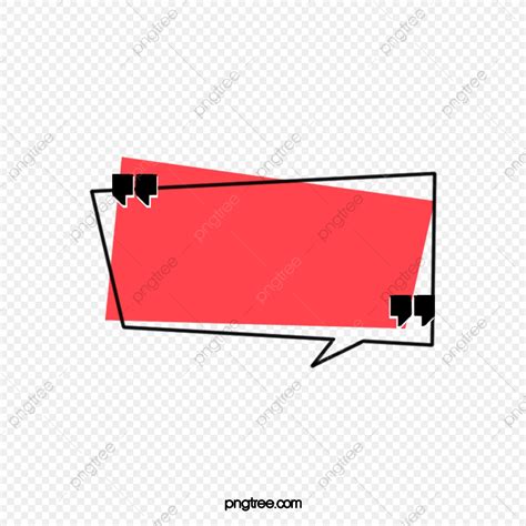 Dialog Box Clipart Png Images Red Cartoon Title Box Dialog Creative