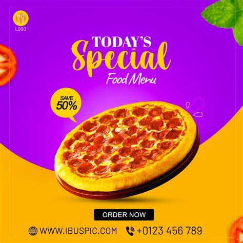 Pizza Post Design By Pixeltut Bangla