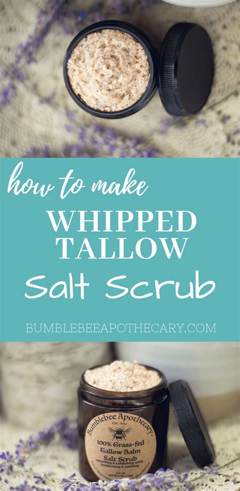Diy Salt Scrub Whipped Tallow Salt Scrub Perfect For Deeply