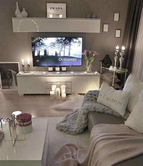 Creating a cozy reading spot is lovely, but bringing in too many. cozy-tv-stand-area-with-romantic-decor | HomeMydesign