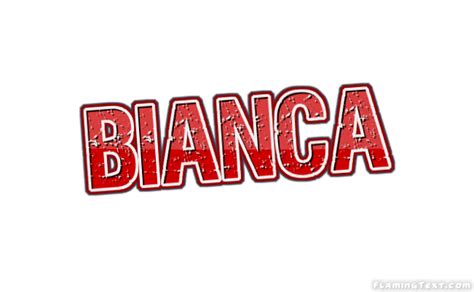 Bianca Logo Herramienta De Diseño De Nombres Gratis De Flaming Text