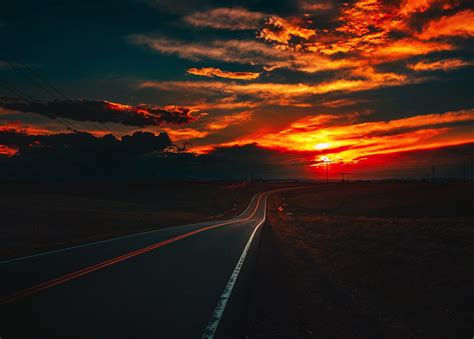 Any Road Can Be Beautiful With A Sunset At The End Flickr