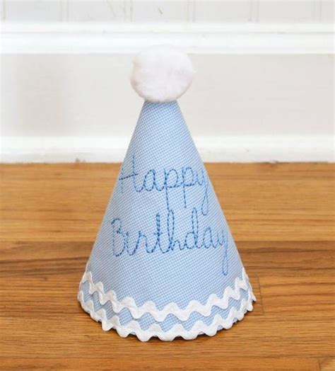 Blue Baby Boy Happy Birthday 1st Birthday Party Hat First Birthday Hat