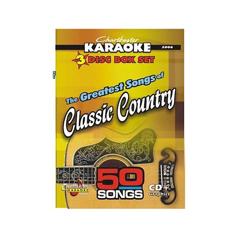 chartbuster karaoke 50 song pack greatest songs of classic country volume 1 cd g musician s