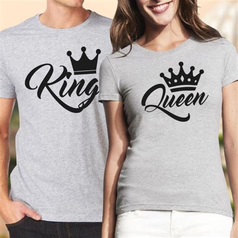 Couple tshirt his and hers red nerd/mustache/lips theme unique gifts. King and queen shirts Couple shirts Couple matching shirts ...