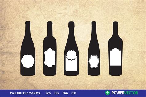 Free Wine Bottle Label Svg 262 Svg File For Silhouette