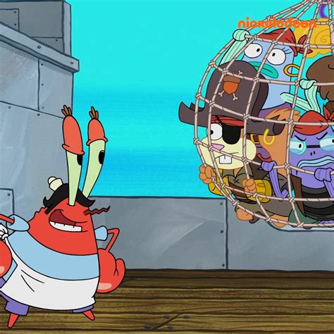 Mr Krabs Saves The Day From Pirates Scene Spongebob Arrr