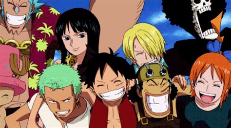 Many Anime Characters Are Smiling And Posing For The Camera